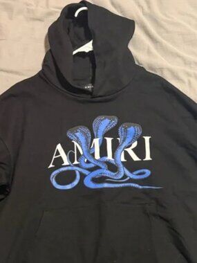 Amiri Blue Snakes Hoodie XL